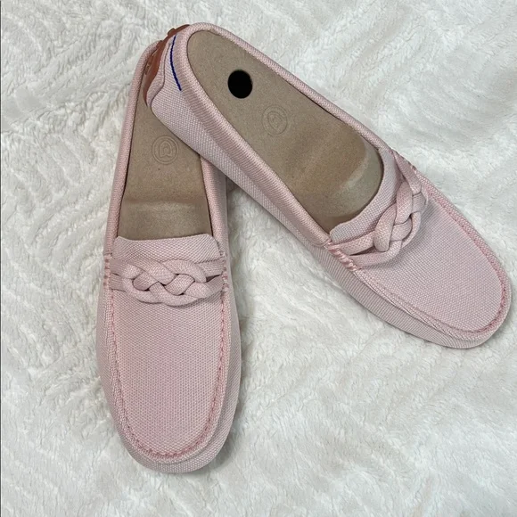 Rothy’s The Braid Driver Loafer Cakepop Pink Size 12.5 NIB Sustainable Knit - Picture 8 of 13
